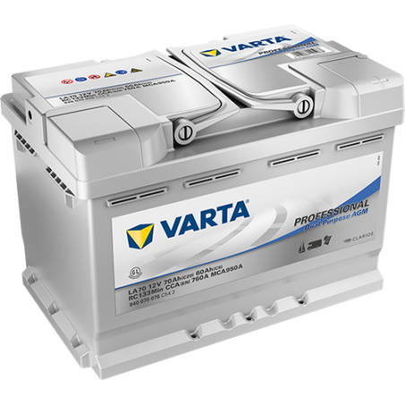 Batterie Camping Car VARTA LA70 12V 70 Ah 760 A