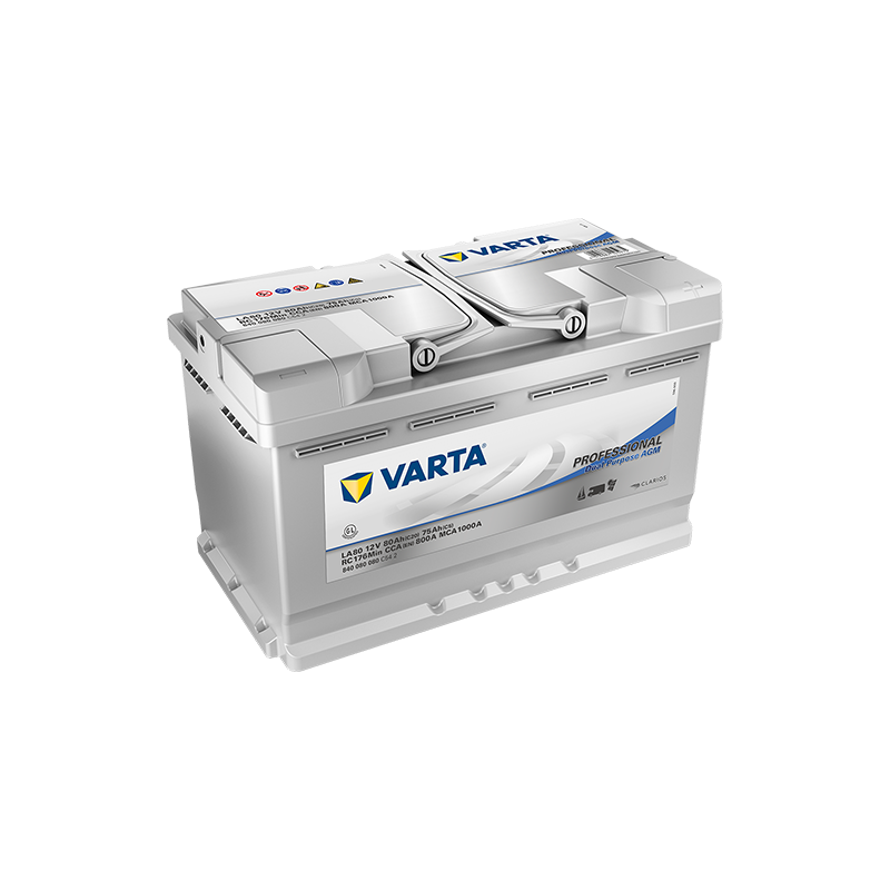 Batterie Camping Car VARTA LA80 12V 80 Ah 800 A