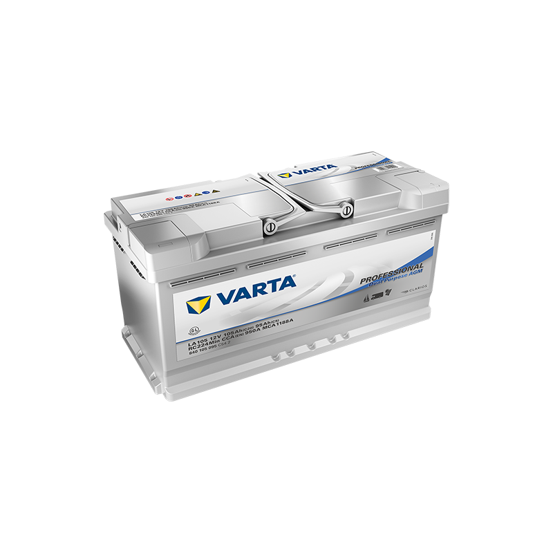 Batterie Camping Car VARTA LA105 12V 105 Ah 950 A