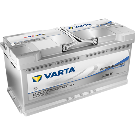 Batterie Camping Car VARTA LA105 12V 105 Ah 950 A