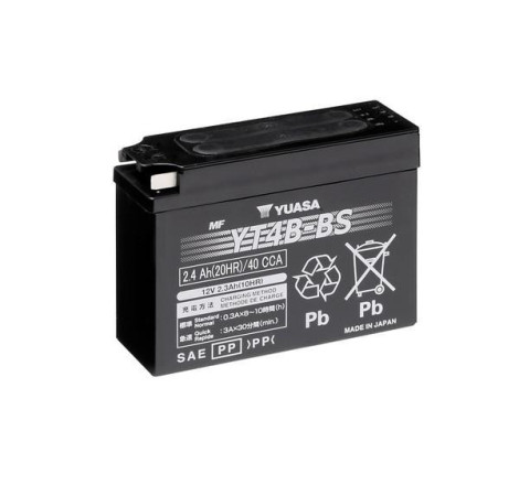 Batterie Moto YUASA YT4B-BS 12V 2,4 Ah 40 A