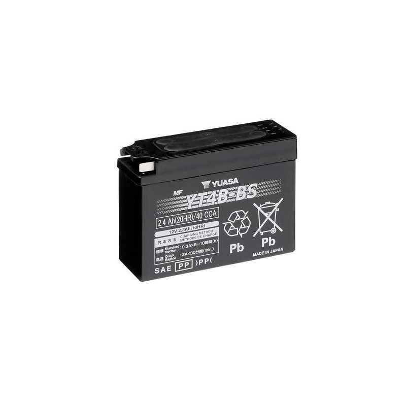 Batterie Moto YUASA YT4B-BS 12V 2,4 Ah 40 A