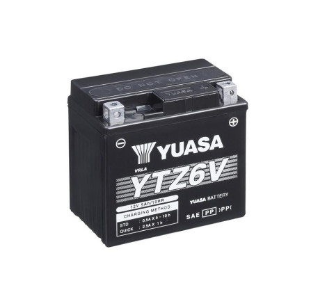 Batterie Moto YUASA YTZ6V 12V 5,3 Ah 90 A
