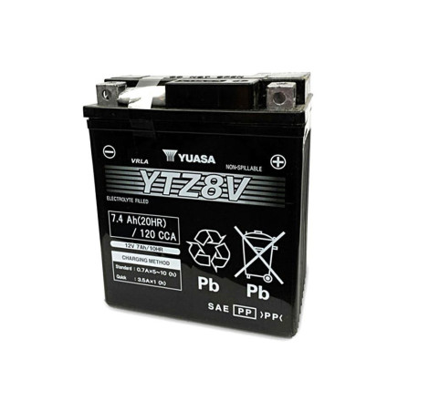 Batterie Moto YUASA YTZ8V 12V 7,4 Ah 120 A