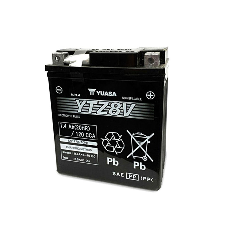 Batterie Moto YUASA YTZ8V 12V 7,4 Ah 120 A