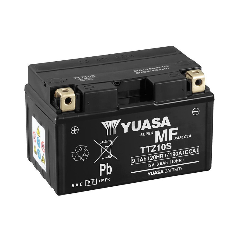 Batterie Moto YUASA TTZ10S 12V 9,1 Ah 190 A