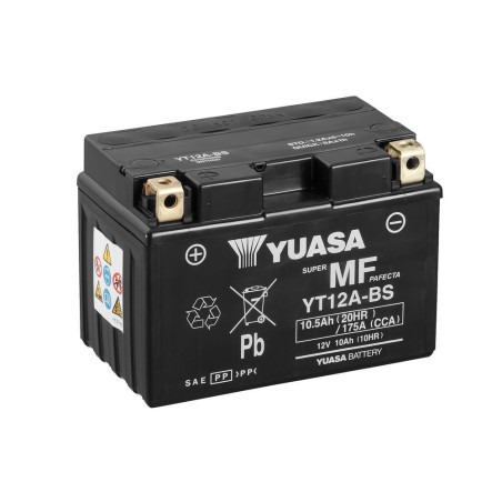 Batterie Moto YUASA YT12A-BS 12V 10,5 Ah 175 A