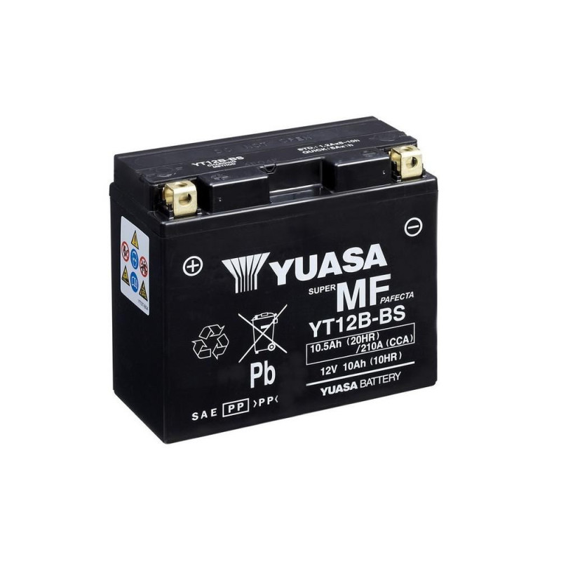 Batterie Moto YUASA YT12B-BS 12V 10,5 Ah 210 A