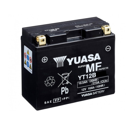 Batterie Moto YUASA YT12B 12V 10Ah 210A