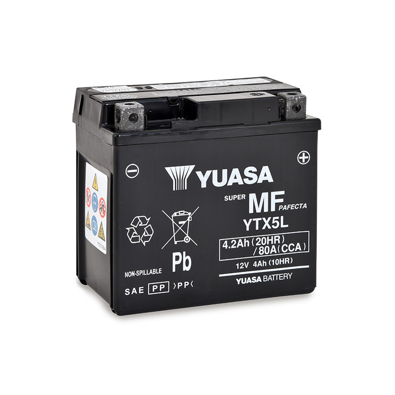 Batterie Moto YUASA YTX5L 12V 4,2Ah 80A