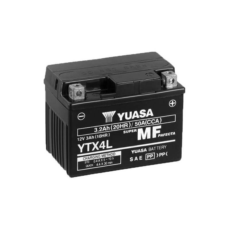 Batterie Moto YUASA YTX4L 12V 3Ah 50A