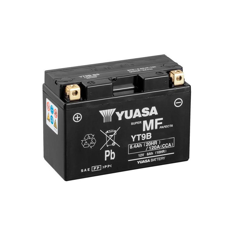 Batterie Moto YUASA YT9B 12V 8,4Ah 120A