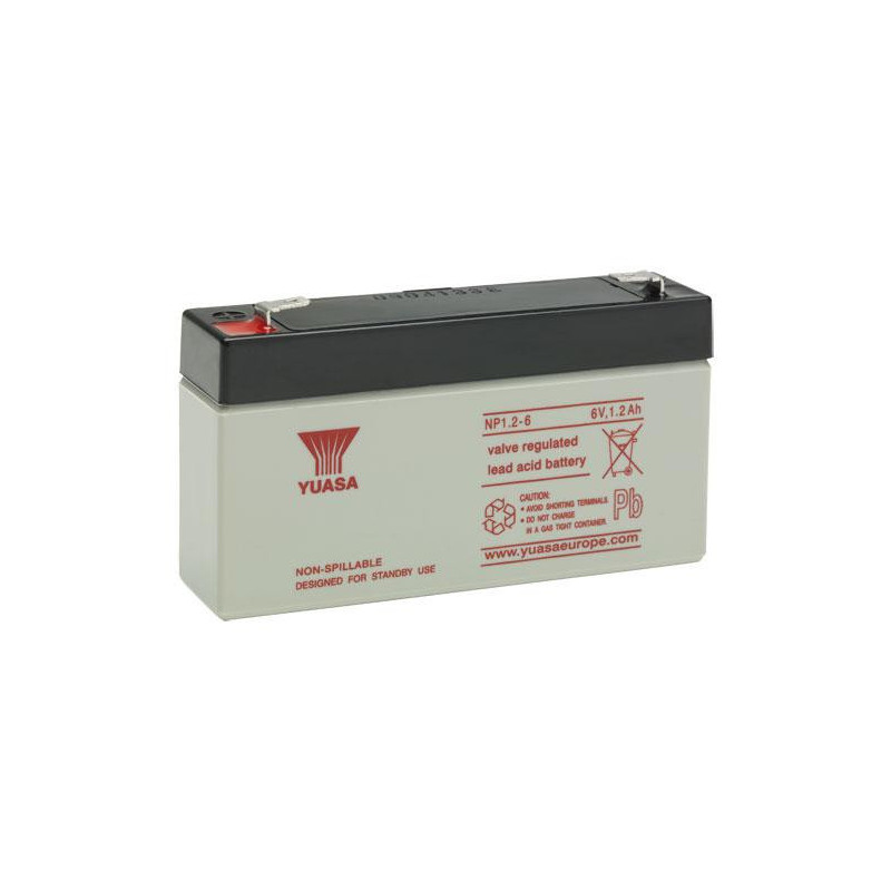 Batterie stationnaire Yuasa NP1.2-6 6V 1,2Ah