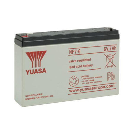 Batterie stationnaire Yuasa NP7-6 6V 7Ah