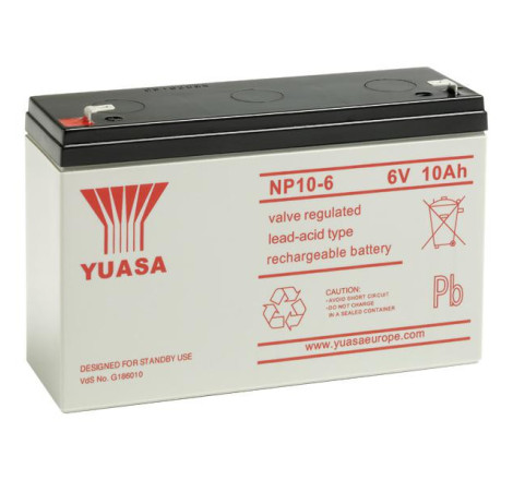 Batterie stationnaire Yuasa NP10-6 6V 10Ah