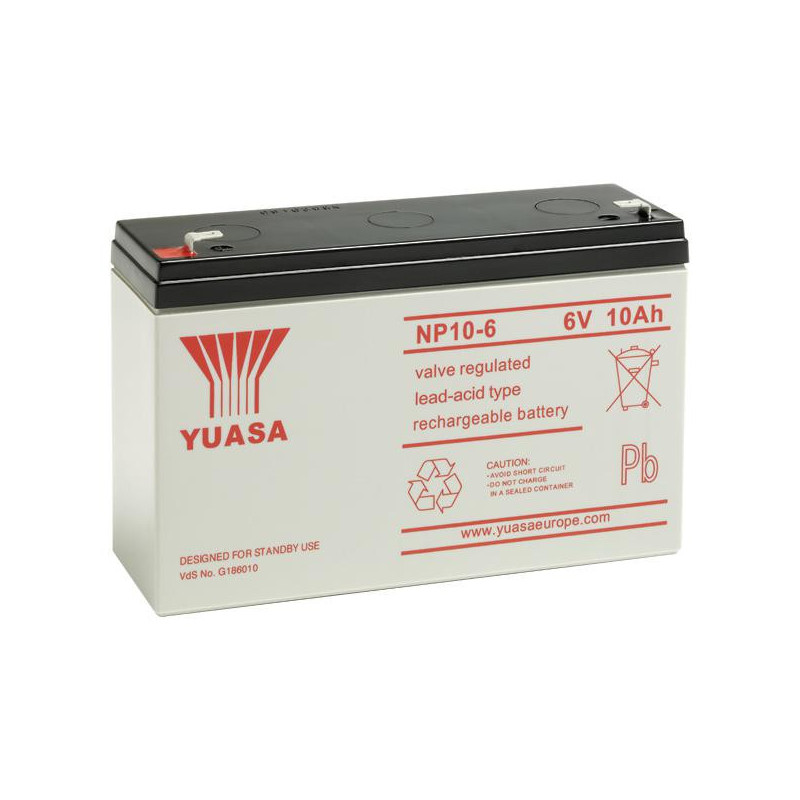 Batterie stationnaire Yuasa NP10-6 6V 10Ah