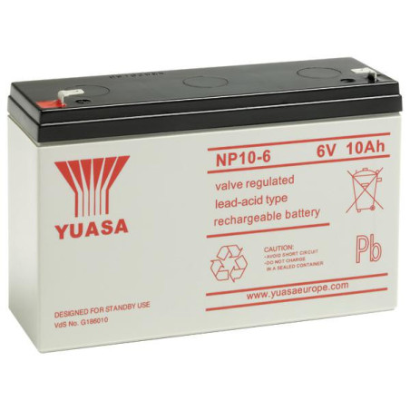 Batterie stationnaire Yuasa NP10-6 6V 10Ah