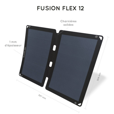 Panneau solaire portable SunSlice Fusion Flex 12W