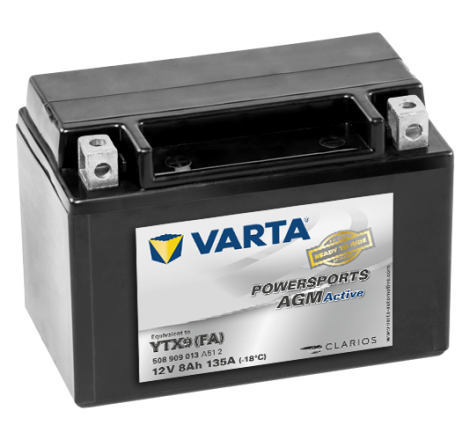 Batterie Moto VARTA YTX9 (FA) 12V 8Ah 120A