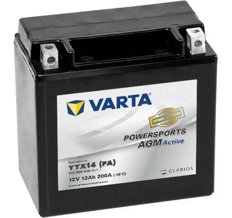 Batterie Moto VARTA YTX14 (FA) 12V 12Ah 200A