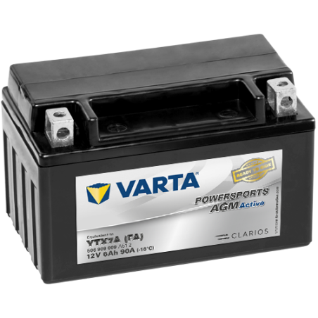 Batterie Moto VARTA YTX7A (FA) 12V 6Ah 90A