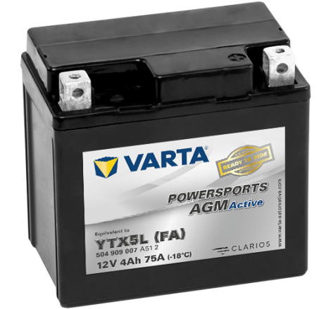 Batterie Moto VARTA YTX5L (FA) 12V 4Ah 75A