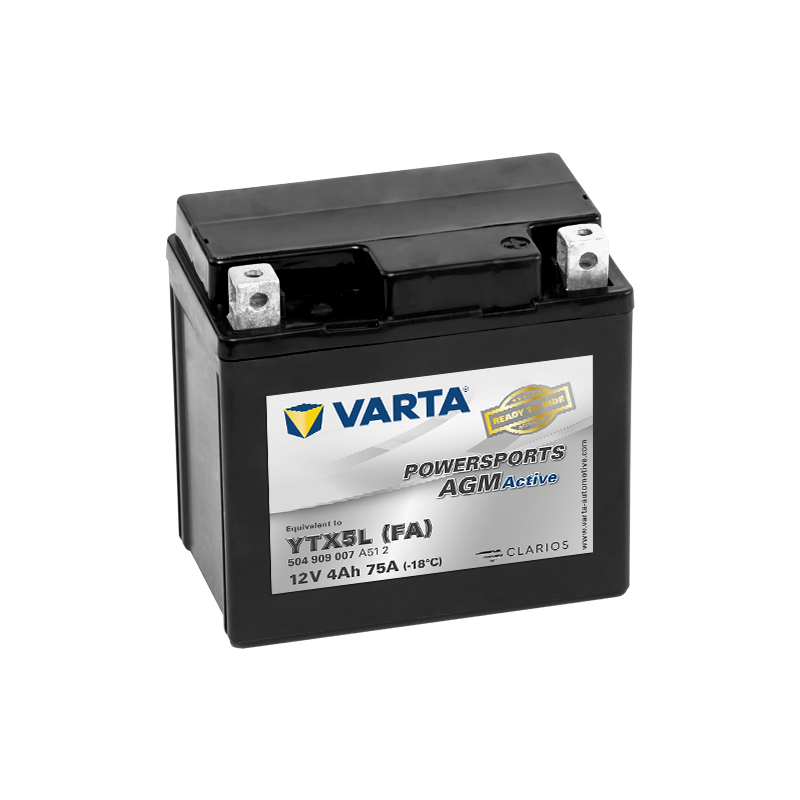 Batterie Moto VARTA YTX5L (FA) 12V 4Ah 75A