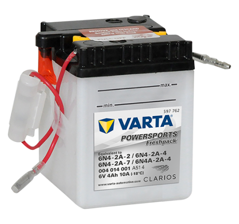 Batterie Moto VARTA 6N4-2A-2 6V 4Ah 10A