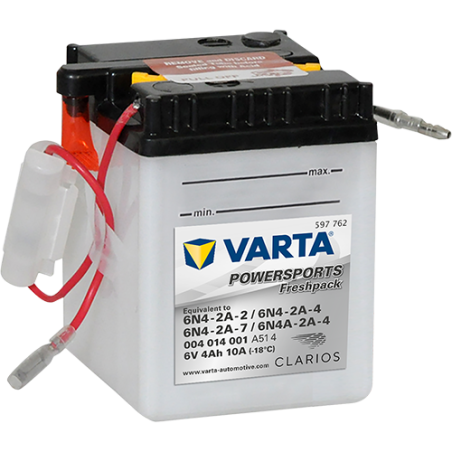 Batterie Moto VARTA 6N4-2A-2 6V 4Ah 10A