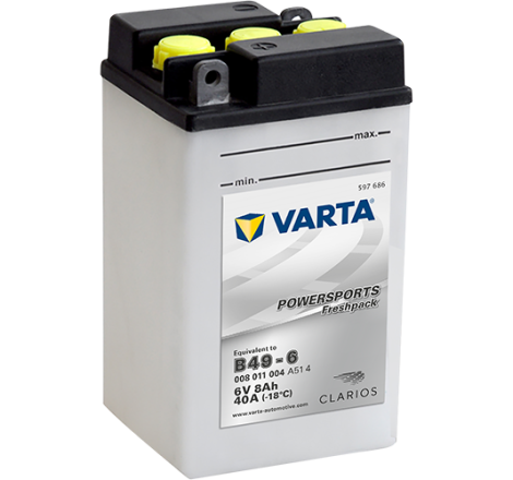 Batterie Moto VARTA B49-6 6V 8Ah 40A