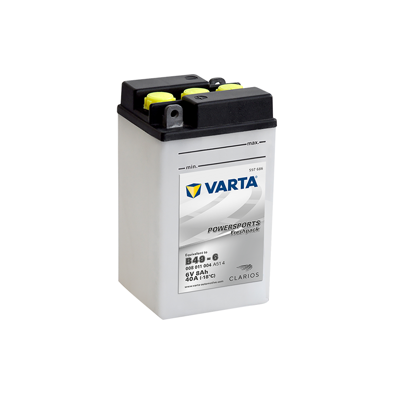 Batterie Moto VARTA B49-6 6V 8Ah 40A