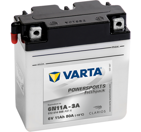 Batterie Moto VARTA 6N11A-3A 6V 11Ah 80A