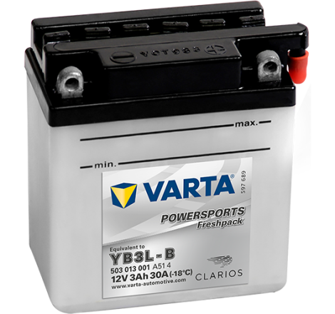 Batterie Moto VARTA YB3L-B 12V 3Ah 30A