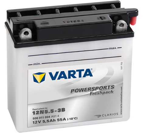 Batterie Moto VARTA 12N5-3B/B5L-B 12V 5Ah 60A