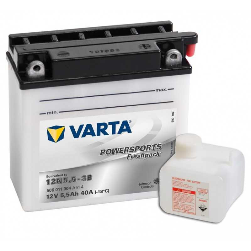 Batterie Moto VARTA 12N5.5-3B 12V 5.5Ah 55A