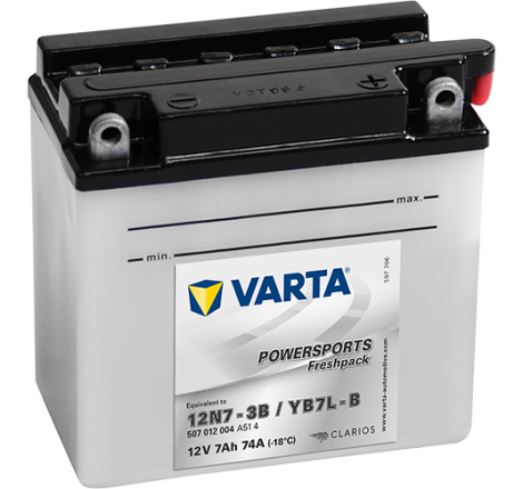 Batterie Moto VARTA 12N7-3B/B7L-B 12V 7Ah 74A