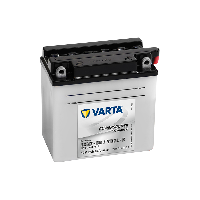 Batterie Moto VARTA 12N7-3B/B7L-B 12V 7Ah 74A