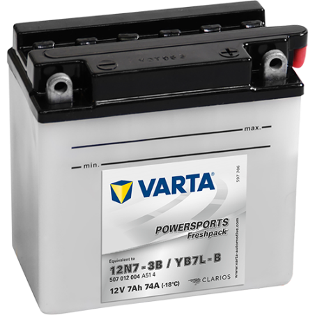 Batterie Moto VARTA 12N7-3B/B7L-B 12V 7Ah 74A