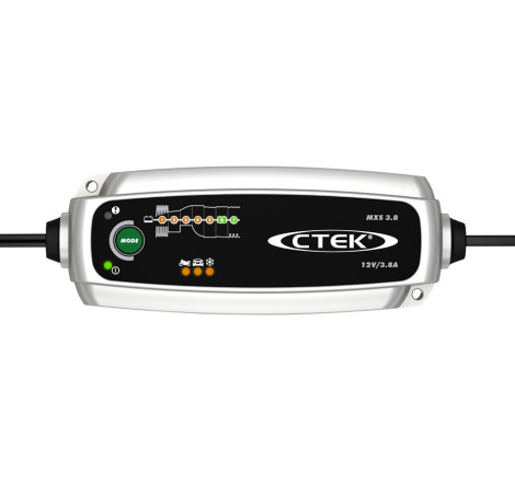Chargeur batterie CTEK MXS 3.8 - 12V 0,8A & 3,8A