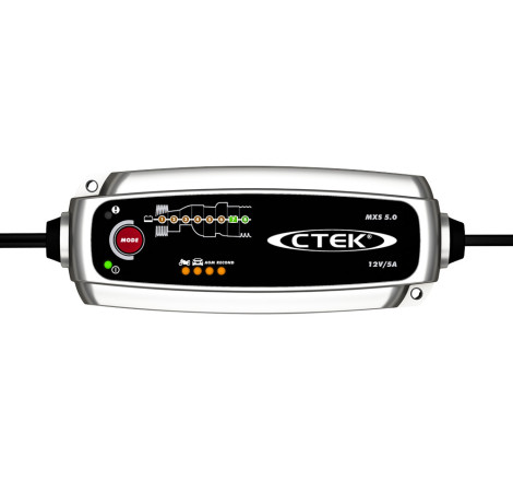 Chargeur batterie CTEK MXS 5.0 NEW - 12V 0,8A & 5A